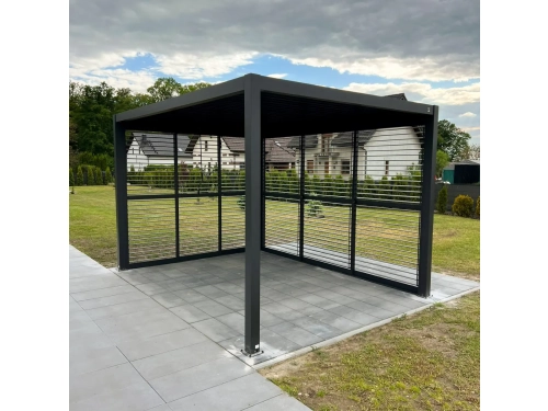 Pergola Nordvic Skyline 3x4 z panelami żaluzjowymi